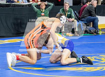 Thumbnail 1 in NYSPHSAA Wrestling D2 Rat tail and Round 1 (99lbs to 145lbs) photogallery.