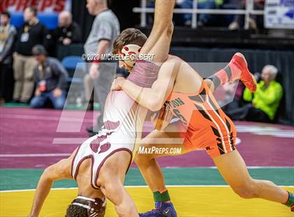 Thumbnail 3 in NYSPHSAA Wrestling D2 Rat tail and Round 1 (99lbs to 145lbs) photogallery.