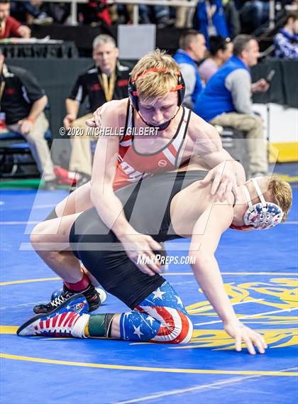 Thumbnail 2 in NYSPHSAA Wrestling D2 Rat tail and Round 1 (99lbs to 145lbs) photogallery.