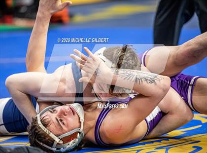 Thumbnail 1 in NYSPHSAA Wrestling D2 Rat tail and Round 1 (99lbs to 145lbs) photogallery.
