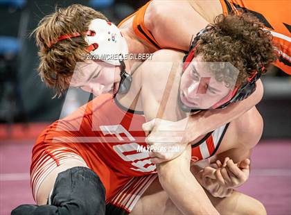 Thumbnail 3 in NYSPHSAA Wrestling D2 Rat tail and Round 1 (99lbs to 145lbs) photogallery.