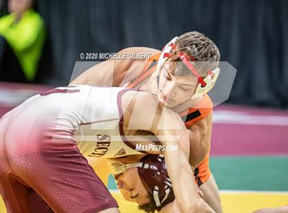 Thumbnail 2 in NYSPHSAA Wrestling D2 Rat tail and Round 1 (99lbs to 145lbs) photogallery.