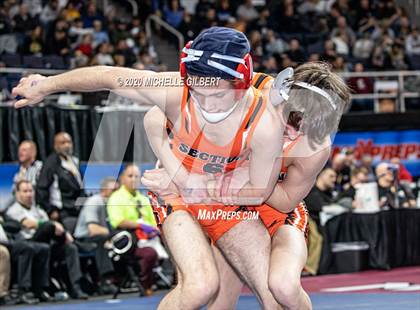 Thumbnail 3 in NYSPHSAA Wrestling D2 Rat tail and Round 1 (99lbs to 145lbs) photogallery.