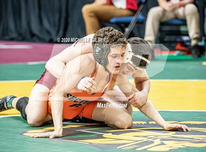 Thumbnail 3 in NYSPHSAA Wrestling D2 Rat tail and Round 1 (99lbs to 145lbs) photogallery.