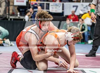 Thumbnail 2 in NYSPHSAA Wrestling D2 Rat tail and Round 1 (99lbs to 145lbs) photogallery.