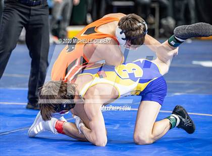 Thumbnail 1 in NYSPHSAA Wrestling D2 Rat tail and Round 1 (99lbs to 145lbs) photogallery.