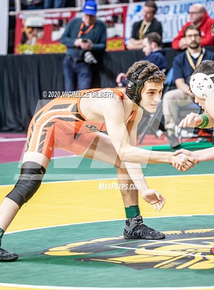 Thumbnail 2 in NYSPHSAA Wrestling D2 Rat tail and Round 1 (99lbs to 145lbs) photogallery.