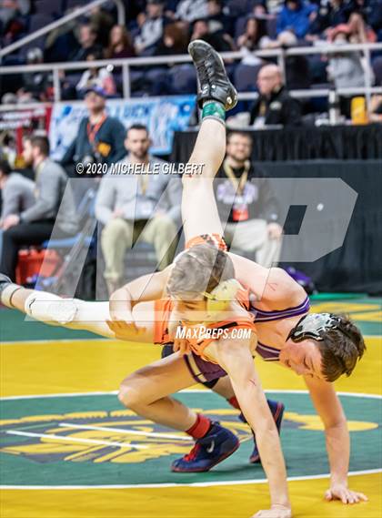 Thumbnail 2 in NYSPHSAA Wrestling D2 Rat tail and Round 1 (99lbs to 145lbs) photogallery.