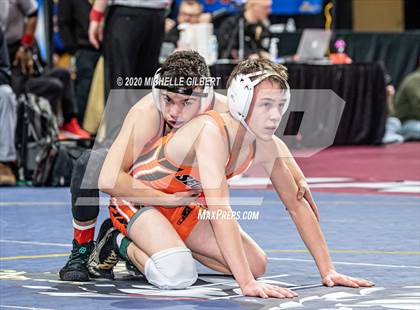 Thumbnail 2 in NYSPHSAA Wrestling D2 Rat tail and Round 1 (99lbs to 145lbs) photogallery.