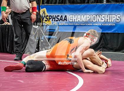 Thumbnail 3 in NYSPHSAA Wrestling D2 Rat tail and Round 1 (99lbs to 145lbs) photogallery.