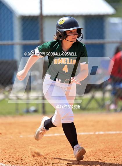 Thumbnail 2 in Amelia County vs Washington (DH Conley Easter Tournament) photogallery.