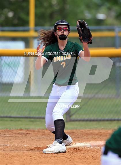 Thumbnail 2 in Amelia County vs Washington (DH Conley Easter Tournament) photogallery.