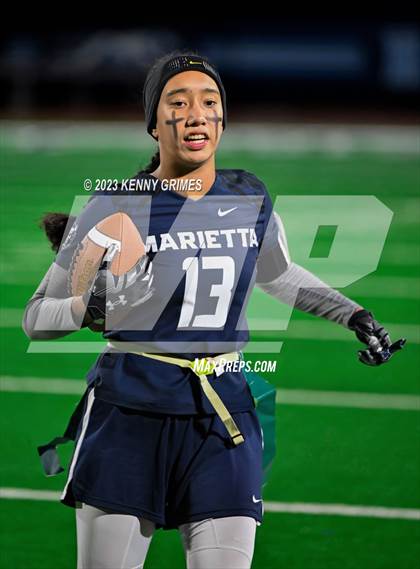 Thumbnail 3 in Blessed Trinity vs. Marietta (GHSA Division 3 Round 2) photogallery.