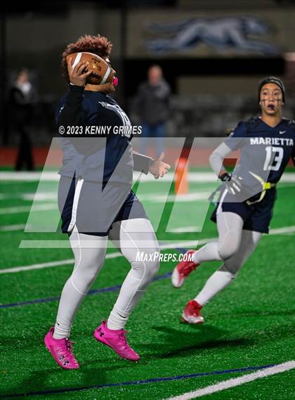 Thumbnail 3 in Blessed Trinity vs. Marietta (GHSA Division 3 Round 2) photogallery.