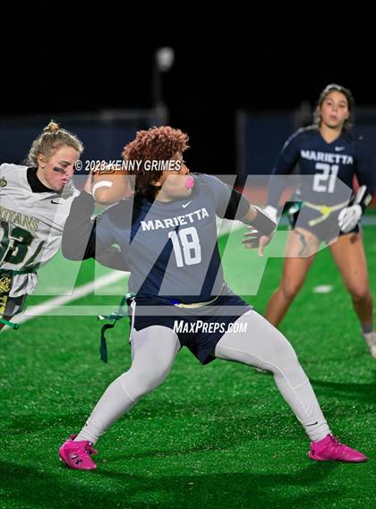 Thumbnail 2 in Blessed Trinity vs. Marietta (GHSA Division 3 Round 2) photogallery.