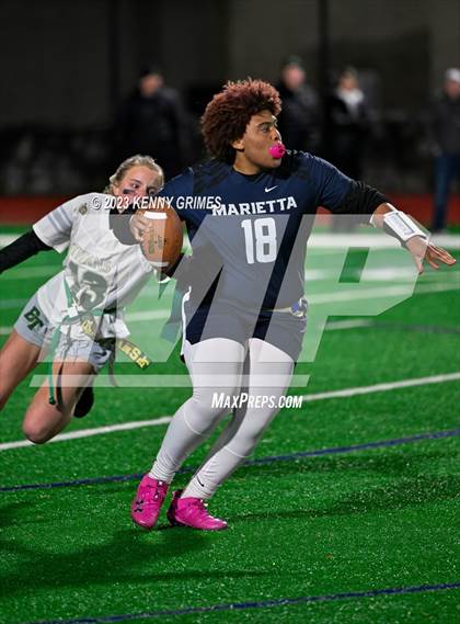 Thumbnail 2 in Blessed Trinity vs. Marietta (GHSA Division 3 Round 2) photogallery.
