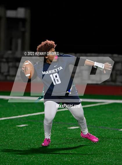 Thumbnail 1 in Blessed Trinity vs. Marietta (GHSA Division 3 Round 2) photogallery.
