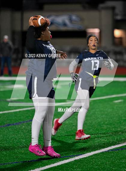 Thumbnail 1 in Blessed Trinity vs. Marietta (GHSA Division 3 Round 2) photogallery.