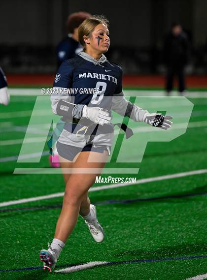 Thumbnail 3 in Blessed Trinity vs. Marietta (GHSA Division 3 Round 2) photogallery.