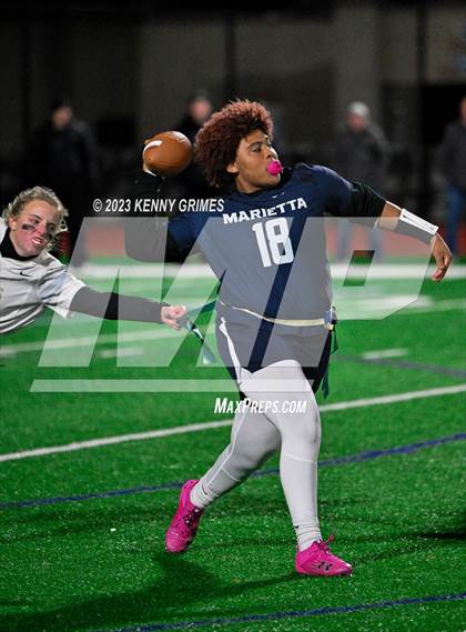 Thumbnail 2 in Blessed Trinity vs. Marietta (GHSA Division 3 Round 2) photogallery.