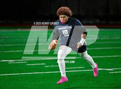 Thumbnail 2 in Blessed Trinity vs. Marietta (GHSA Division 3 Round 2) photogallery.