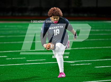 Thumbnail 1 in Blessed Trinity vs. Marietta (GHSA Division 3 Round 2) photogallery.