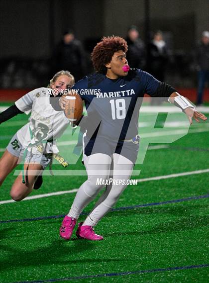 Thumbnail 3 in Blessed Trinity vs. Marietta (GHSA Division 3 Round 2) photogallery.