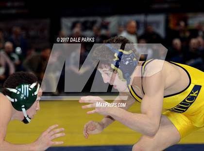Thumbnail 3 in NYSPHSAA Wrestling Championships (Div.2 - 126 lb. Champ) photogallery.