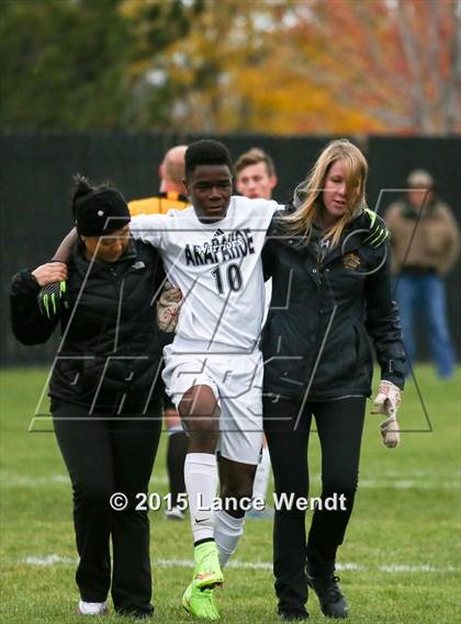 Thumbnail 3 in Arapahoe vs. Rampart (CHSAA 5A Second Round) photogallery.