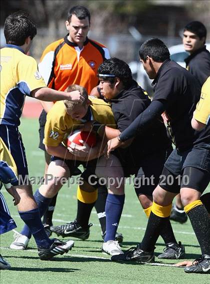 Thumbnail 3 in El Paso U19 RFC vs Dallas Jesuit B (Jesuit Dallas Rugby Showdown) photogallery.