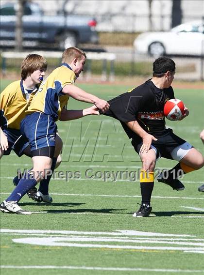 Thumbnail 1 in El Paso U19 RFC vs Dallas Jesuit B (Jesuit Dallas Rugby Showdown) photogallery.
