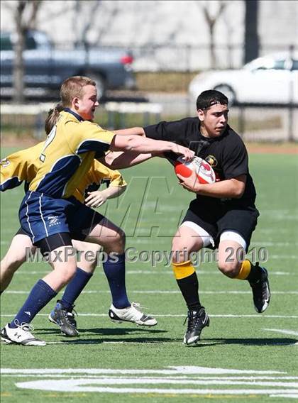 Thumbnail 2 in El Paso U19 RFC vs Dallas Jesuit B (Jesuit Dallas Rugby Showdown) photogallery.