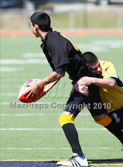 Thumbnail 3 in El Paso U19 RFC vs Dallas Jesuit B (Jesuit Dallas Rugby Showdown) photogallery.