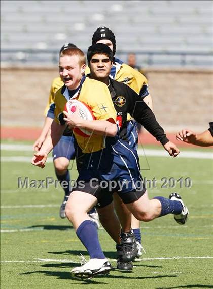 Thumbnail 3 in El Paso U19 RFC vs Dallas Jesuit B (Jesuit Dallas Rugby Showdown) photogallery.