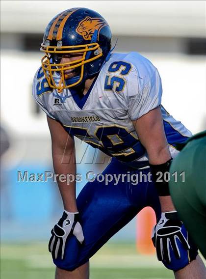 Thumbnail 3 in Brookfield vs. New London (CIAC Class M Semifinal) photogallery.