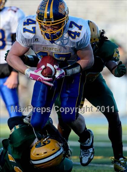 Thumbnail 1 in Brookfield vs. New London (CIAC Class M Semifinal) photogallery.