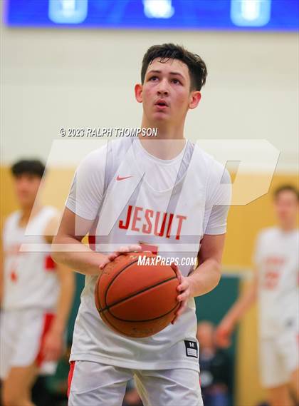 Thumbnail 1 in Archbishop Riordan vs. Jesuit (@ MLK Classic at De La Salle) photogallery.