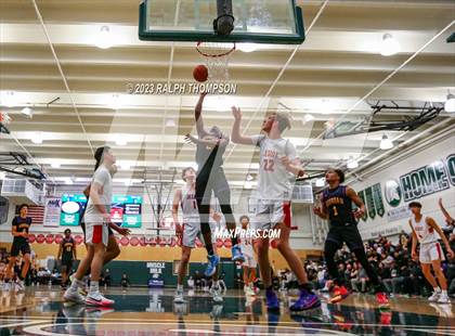 Thumbnail 1 in Archbishop Riordan vs. Jesuit (@ MLK Classic at De La Salle) photogallery.