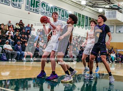 Thumbnail 1 in Archbishop Riordan vs. Jesuit (@ MLK Classic at De La Salle) photogallery.