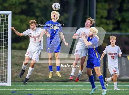 Thumbnail 2 in Lawrence North vs. Carmel (3A Regional Semifinal) photogallery.