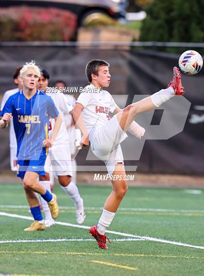 Thumbnail 1 in Lawrence North vs. Carmel (3A Regional Semifinal) photogallery.