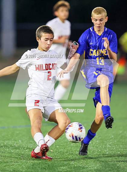Thumbnail 3 in Lawrence North vs. Carmel (3A Regional Semifinal) photogallery.