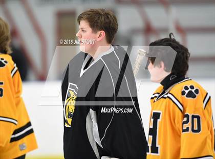 Thumbnail 2 in JV: Hand vs. Guilford (Milford Holiday Jamboree) photogallery.