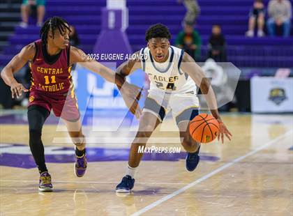 Thumbnail 1 in Oak Cliff Faith Family Academy vs. Central Catholic (City of Palms Classic) photogallery.