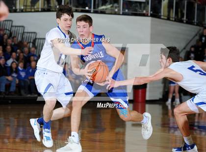 Thumbnail 3 in Marquette Catholic vs. Nashville (IHSA 2A Sectional Championship) photogallery.