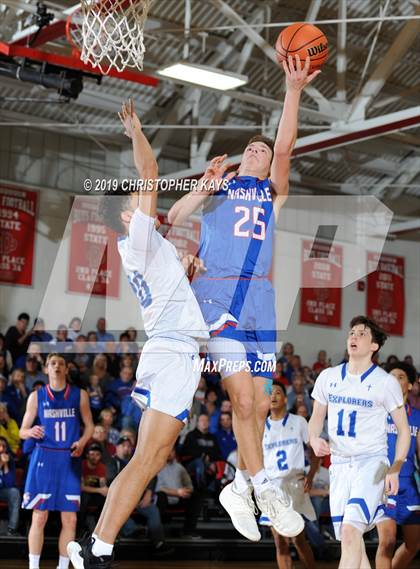 Thumbnail 1 in Marquette Catholic vs. Nashville (IHSA 2A Sectional Championship) photogallery.