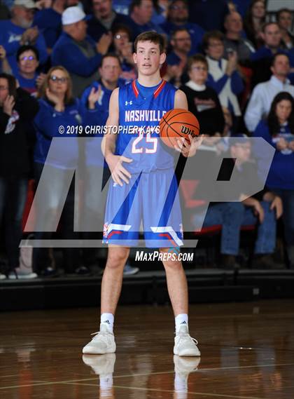 Thumbnail 3 in Marquette Catholic vs. Nashville (IHSA 2A Sectional Championship) photogallery.