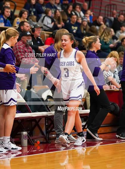 Thumbnail 3 in Tri-West Hendricks vs. Greencastle (IHSAA 3A Sectional Semifinal) photogallery.