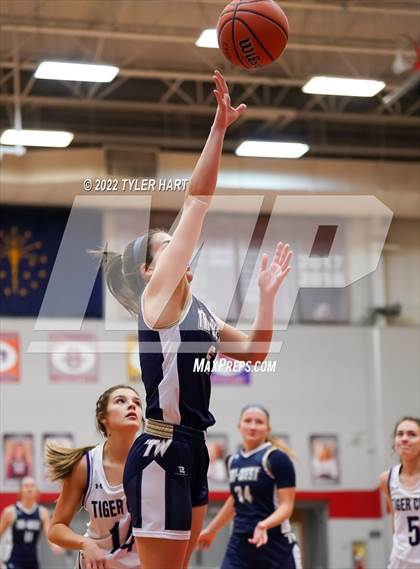 Thumbnail 2 in Tri-West Hendricks vs. Greencastle (IHSAA 3A Sectional Semifinal) photogallery.