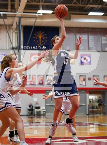 Thumbnail 3 in Tri-West Hendricks vs. Greencastle (IHSAA 3A Sectional Semifinal) photogallery.